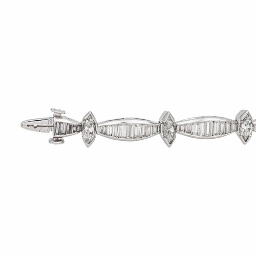 Bracelet Bracelet  Or blanc, Platine Diamant 58 Facettes 4641897CN