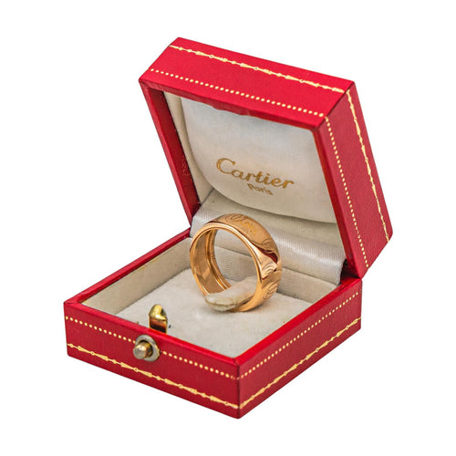 Bague 60 Cartier Bague Bandeau Happy birthday Or rose 58 Facettes 4960466CN