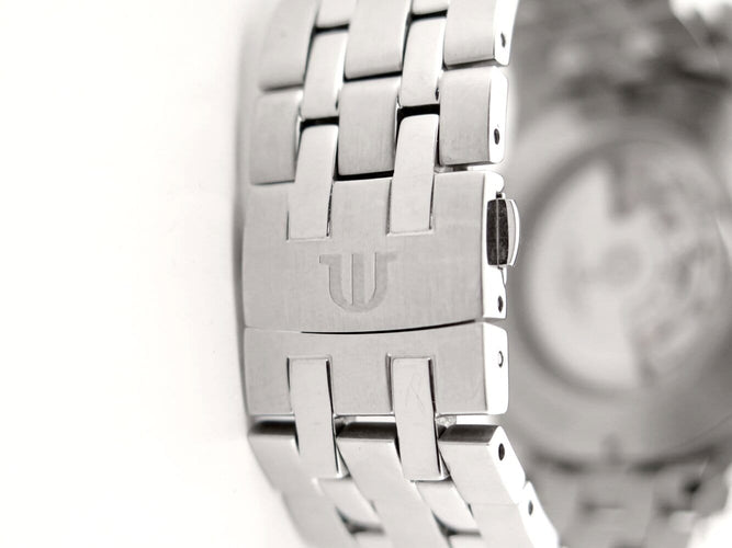 Montre Maurice Lacroix - Montre Pontos Date automatique 40 mm en acier palladié 58 Facettes 273056