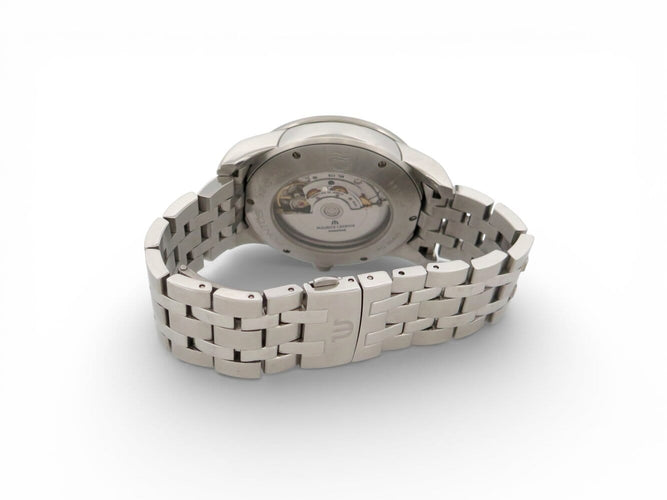 Montre Maurice Lacroix - Montre Pontos Date automatique 40 mm en acier palladié 58 Facettes 273056