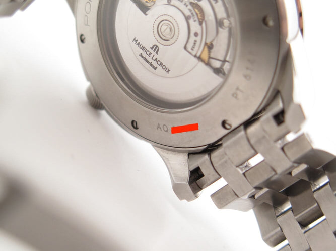 Montre Maurice Lacroix - Montre Pontos Date automatique 40 mm en acier palladié 58 Facettes 273056