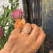 Bague 52 Bague trèfle en or jaune 14k, perles et diamants 58 Facettes 547DEA17EBD34E9DB94B84F41EF78066