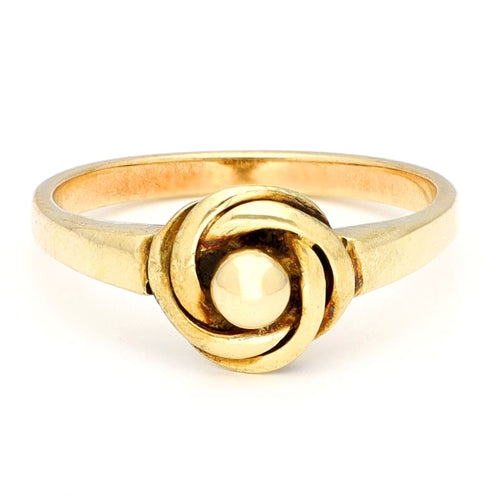 Bague 50 Bague sculpturale vintage en or jaune 14 carats 58 Facettes 2F464DA474EB41C19357FBBA95DC13C1