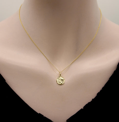 Pendentif Shiebler - Pendentif guerrier Mars en or jaune 14k 58 Facettes A20060