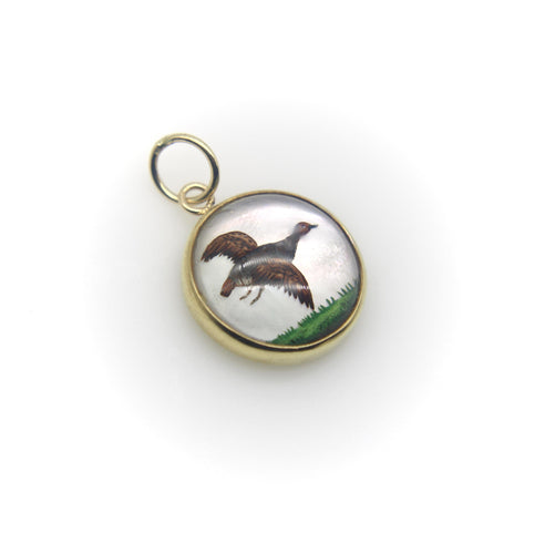 Pendentif Essex crystal - Pendentif charme dinde sauvage en or 18K 58 Facettes A2006A