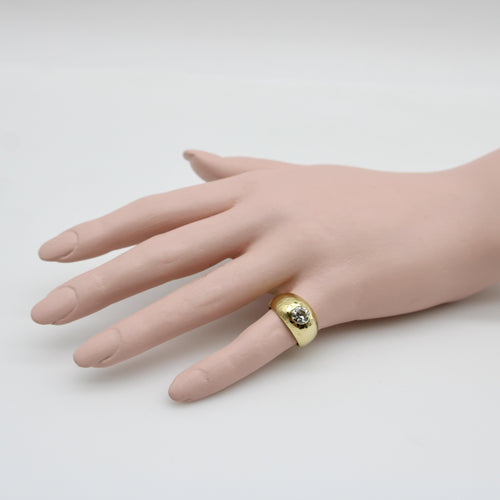 Bague Bague édouardienne demi-jonc en or 18 carats et diamant 58 Facettes A20049