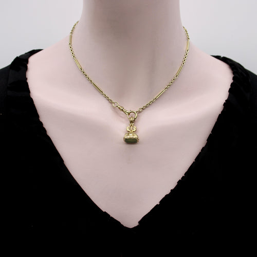 Montre Art déco - Chaîne de montre en or 14K à maillons alternés 58 Facettes A2002Y