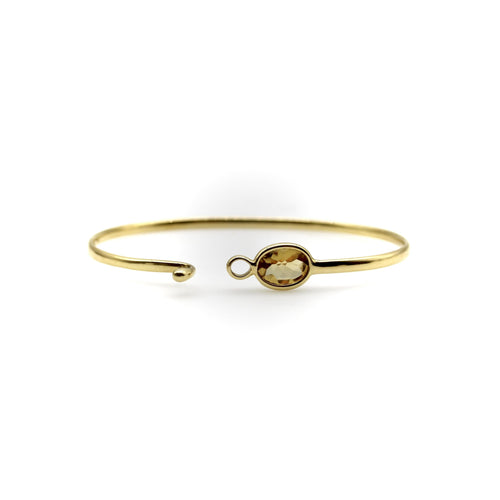 Bracelet Georg Jensen Savannah - Bracelet en or jaune 18k et citrine 58 Facettes A20036