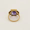 Bague 54 Bague Art déco en or jaune 18K et platine, améthyste et diamants 58 Facettes BLO0462
