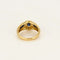 Bague 49 Bague bandeau en or jaune 18K avec saphir et diamants 58 Facettes SAI0750