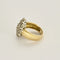 Bague 51.5 Bague fleur en or jaune et or blanc avec diamants 2,12 ct 58 Facettes LIS2771