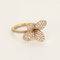 Bague 52 Pasquale Bruni - Bague fleur en or jaune 18k et tourmalines roses 58 Facettes LAN1471