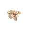 Bague 52 Pasquale Bruni - Bague fleur en or jaune 18k et tourmalines roses 58 Facettes LAN1471