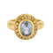 Bague 51 Pompadour - Bague jonc en or jaune, saphir et diamants 58 Facettes PAL32302