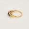 Bague 56 Bague ancienne en or jaune 18K, saphir 0,30 ct et diamants 58 Facettes BEA3298