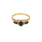 Bague 56 Bague ancienne en or jaune 18K, saphir 0,30 ct et diamants 58 Facettes BEA3298