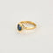 Bague 52.5 Bague en or jaune 18K avec saphir 1,15 ct et diamants troïdia 58 Facettes COL2959