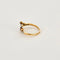 Bague 54 Bague début XXe - Motif floral en or jaune et blanc 18K, rubis et diamants 58 Facettes LAN12232