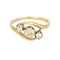 Bague 55 Bague trilogie diamants en or jaune 18k 58 Facettes QUI0760X2