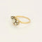 Bague 55 Bague trilogie diamants en or jaune 18k 58 Facettes QUI0760X2