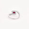Bague 53 Bague mouvementée en or blanc 18K avec rubis et diamants 58 Facettes GU267