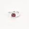 Bague 53 Bague mouvementée en or blanc 18K avec rubis et diamants 58 Facettes GU267