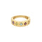 Bague 52.5 Bague jonc matelassée Tutti Frutti en or jaune 18K et quartz 58 Facettes LAV1909