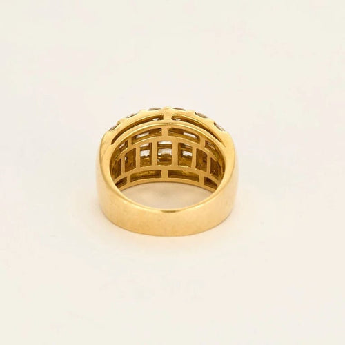 Bague 53 Bague bandeau en or jaune 18K et diamants 58 Facettes CRE0041X4