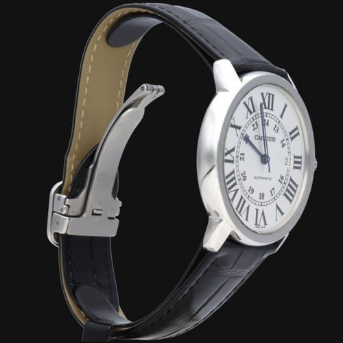 Montre Cartier Ronde Solo - Montre ronde en acier 42 mm 58 Facettes MT45151