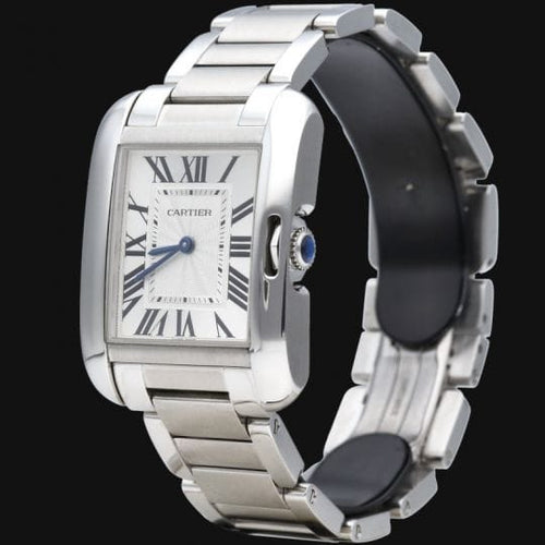 Montre Cartier Tank Anglaise - Montre femme en acier quartz 58 Facettes MT45202