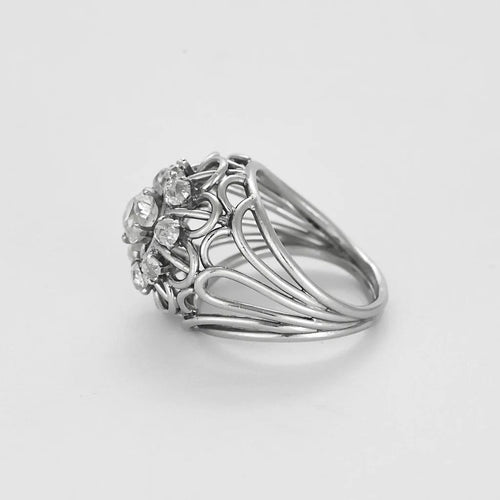 Bague 51 Bague Platine 58 Facettes B250653