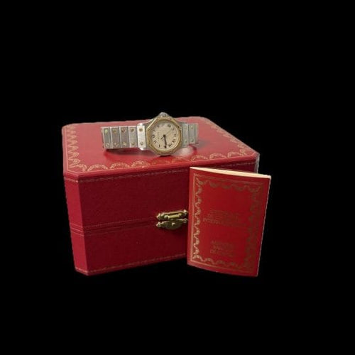 Montre Cartier Santos - Montre ronde octogonale en or jaune et acier 58 Facettes MT45167