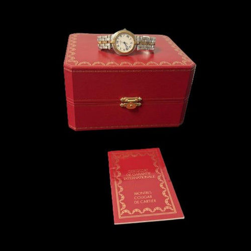 Montre Cartier Panthère - Montre femme en or jaune et acier 58 Facettes MT45259