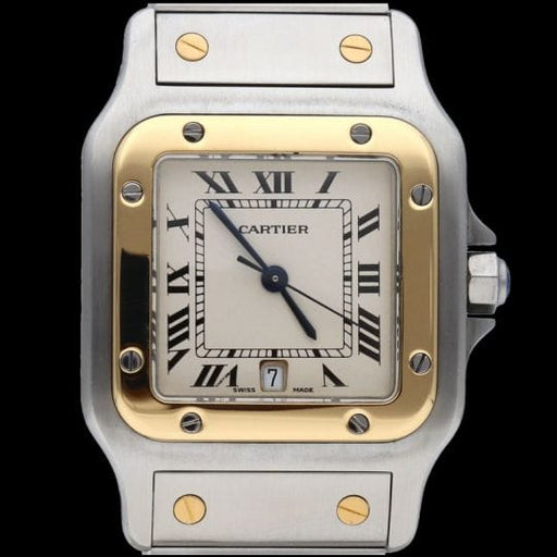 Montre Cartier Santos Galbée - Montre en or jaune et acier 58 Facettes MT45158