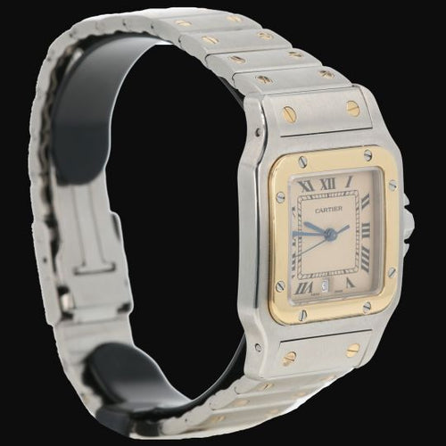 Montre Cartier Santos - Montre Galbée en or jaune et acier 58 Facettes MT45158