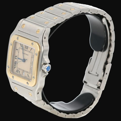 Montre Cartier Santos - Montre Galbée en or jaune et acier 58 Facettes MT45158