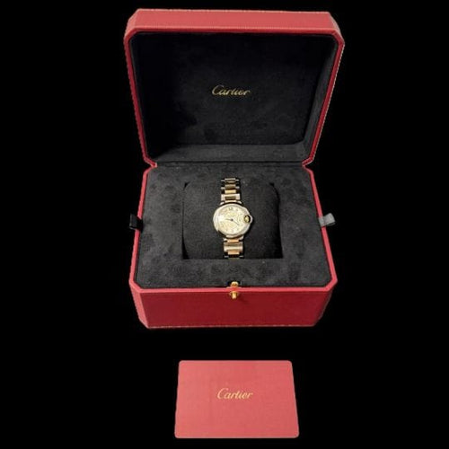 Montre Cartier Ballon Bleu - Montre femme 28 mm en or rose et acier 58 Facettes MT45253