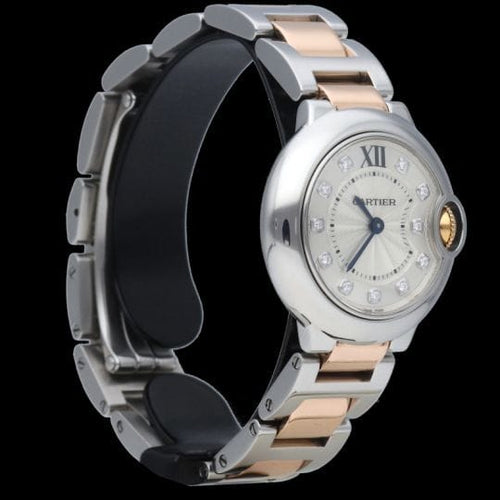 Montre Cartier Ballon Bleu - Montre femme 28 mm en or rose et acier 58 Facettes MT45253