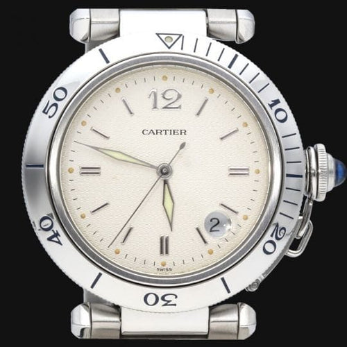 Montre Cartier Pasha Plongeur - Montre automatique homme en acier 38 mm 58 Facettes MT45228