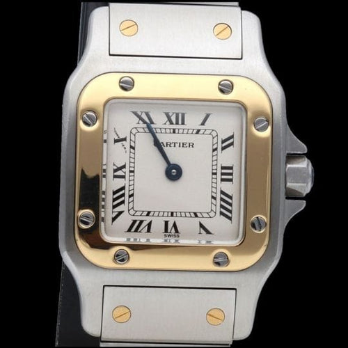 Montre Cartier Santos Galbée - Montre femme en or jaune et acier 58 Facettes MT45193