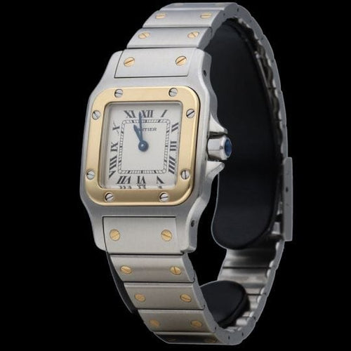 Montre Cartier Santos Galbée - Montre femme en or jaune et acier 58 Facettes MT45193