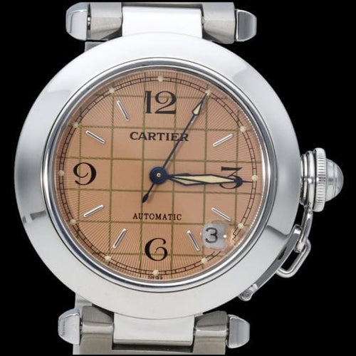 Montre Cartier Pasha - Montre automatique en acier 35 mm 58 Facettes MT45242