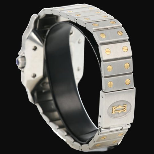 Montre Cartier Santos - Montre femme en or jaune 18K et acier 58 Facettes MT45184