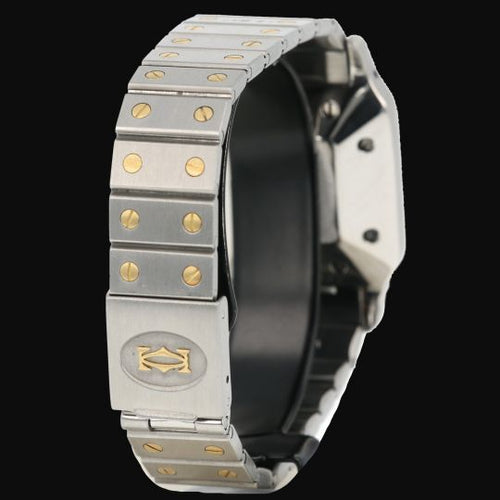 Montre Cartier Santos - Montre femme en or jaune 18K et acier 58 Facettes MT45184