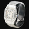 Montre Cartier Santos Galbée - Montre en acier quartz 26 x 34 mm 58 Facettes MT45191