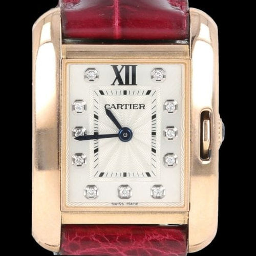 Montre Cartier Tank Anglaise - Montre femme en or rose 58 Facettes MT45145