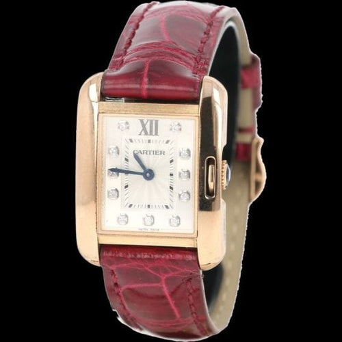 Montre Cartier Tank Anglaise - Montre femme en or rose 58 Facettes MT45145