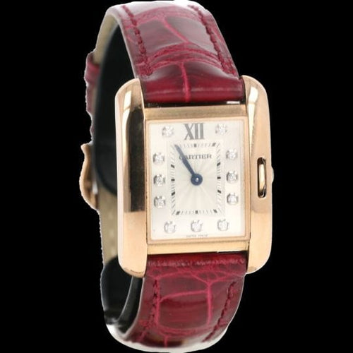 Montre Cartier Tank Anglaise - Montre femme en or rose 58 Facettes MT45145