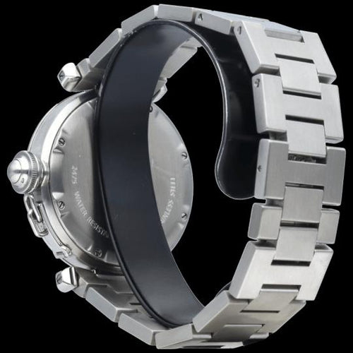 Montre Cartier Pasha - Montre automatique 35 mm en acier 58 Facettes MT45234