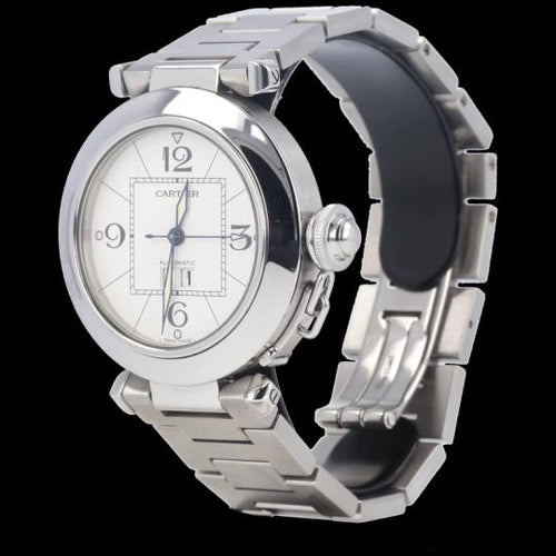 Montre Cartier Pasha - Montre automatique 35 mm en acier 58 Facettes MT45237